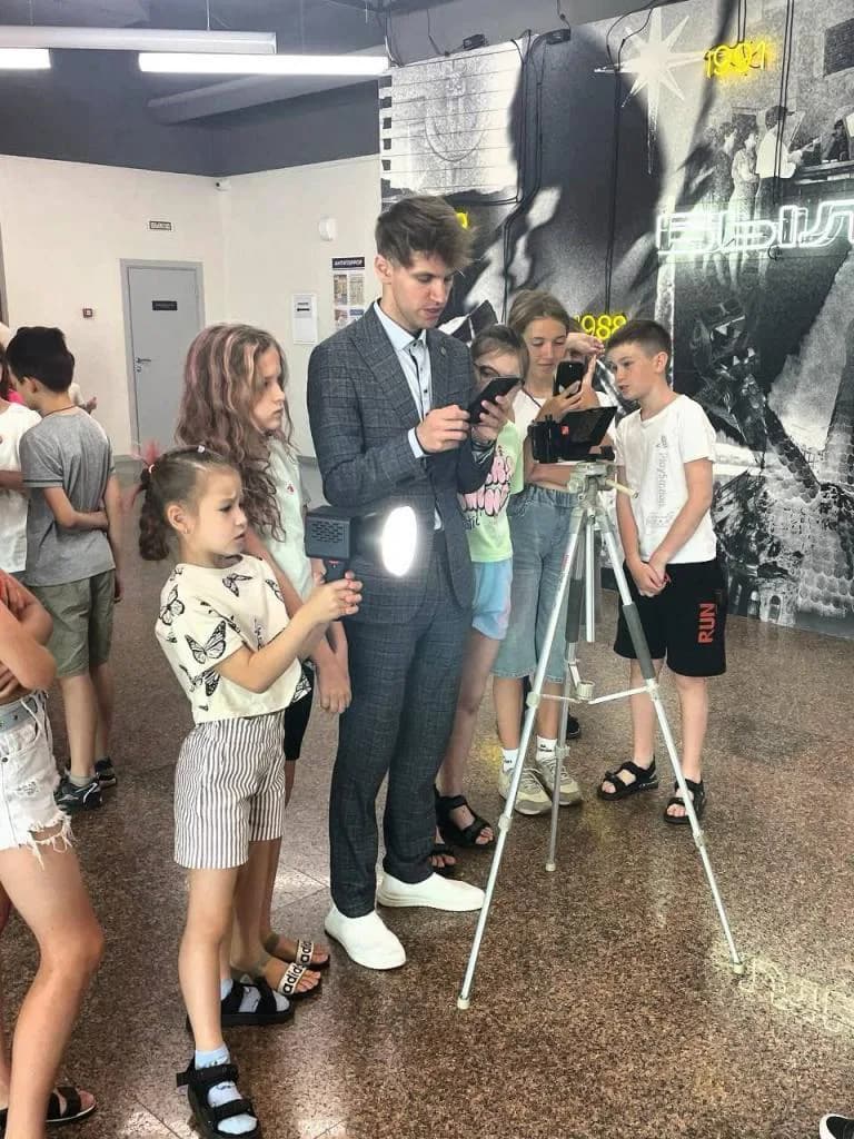 Съёмка на площадке